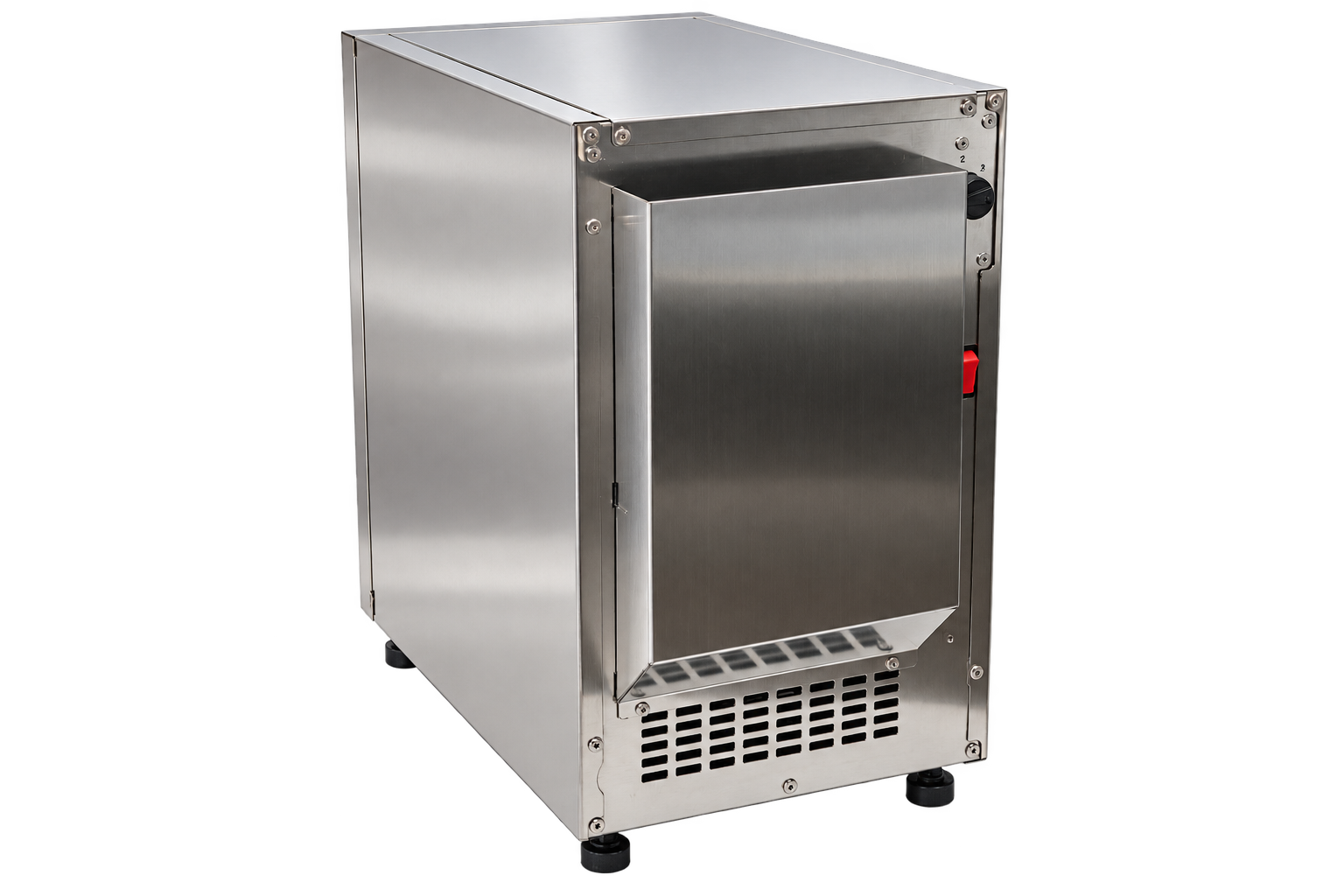Undercounter dispenser rear structure